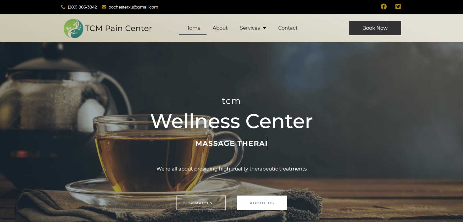 cup with tea TCM wellness center